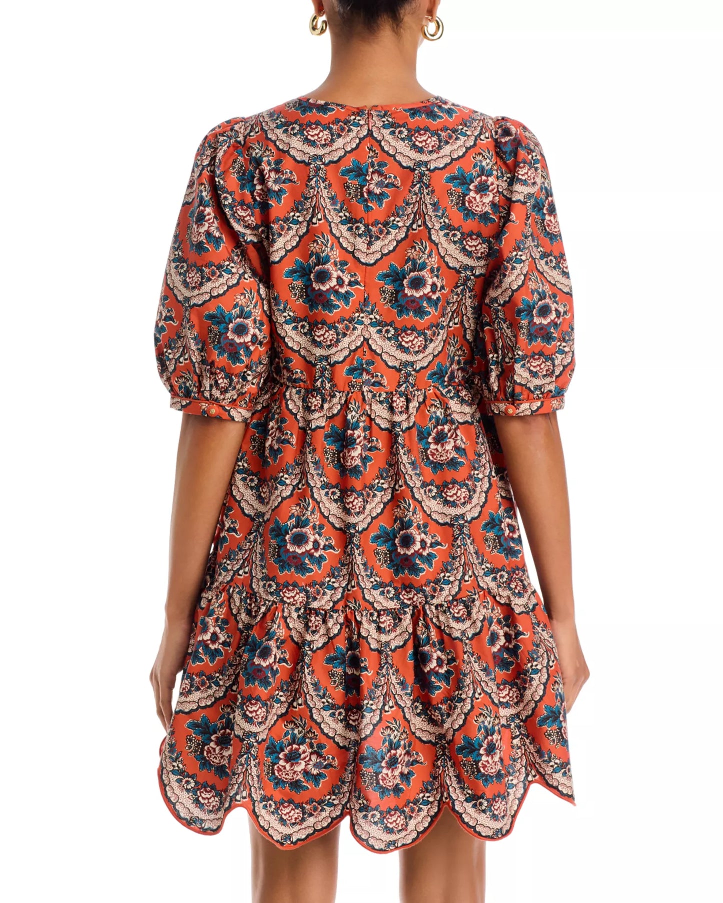 VICTORIAN FLORAL MINI DRESS
