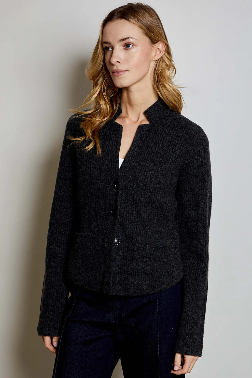 EVELYN CARDIGAN - DARK GRAY