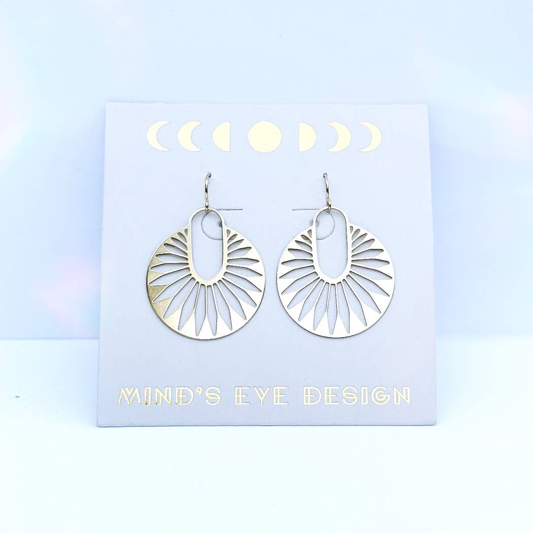 Large Dahlia Earrings