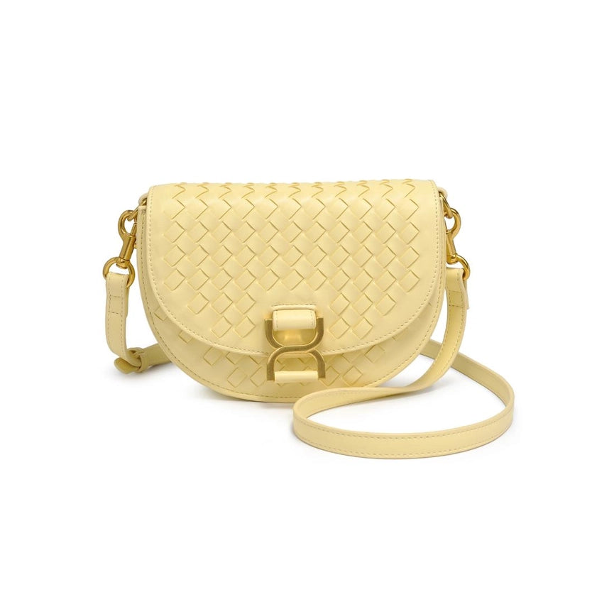 ALISE WOVEN CROSSBODY - BUTTER