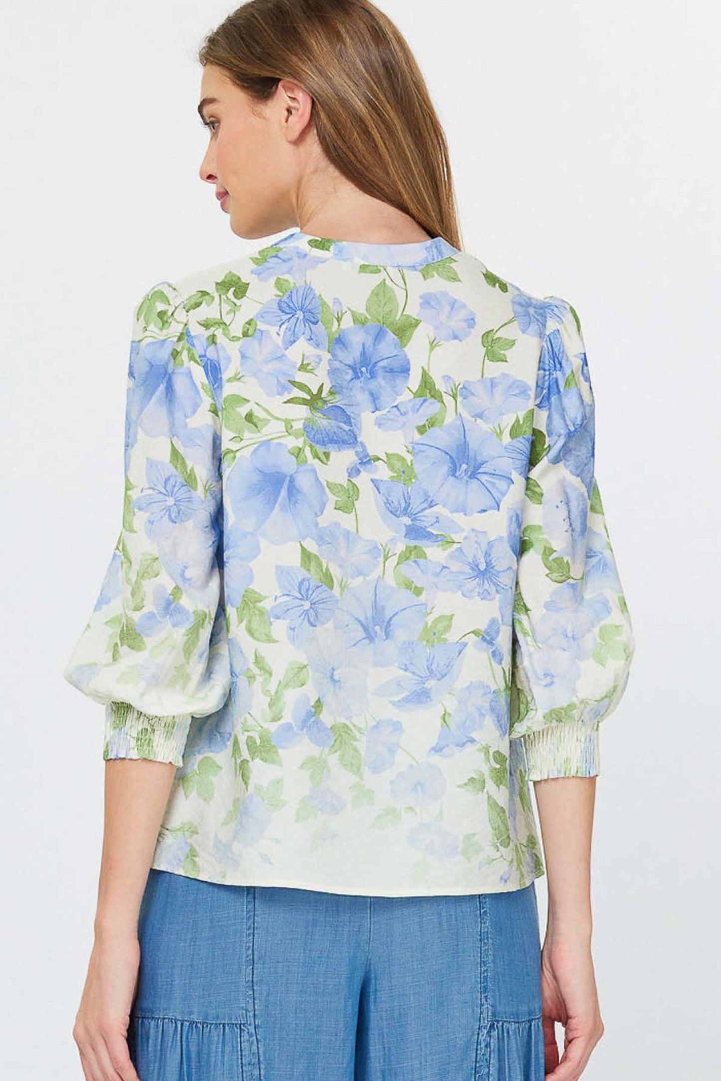LAVENDER PRINT BLOUSE