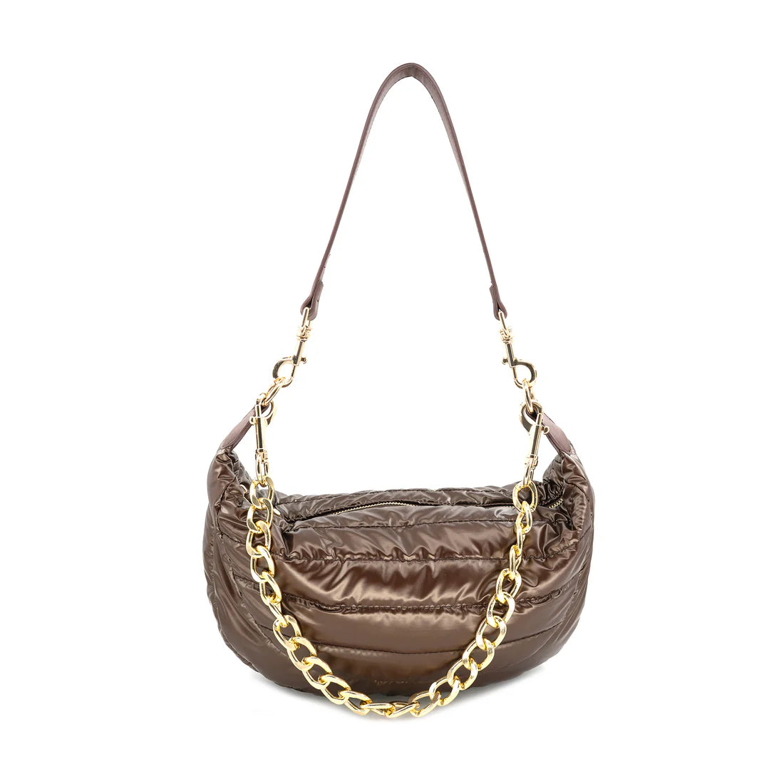 PUFFER BAG WITH CHAIN