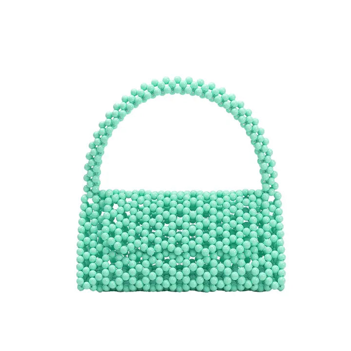 MORGAN BEADED BAG - MINT