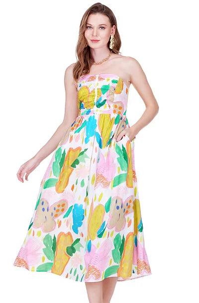 GATHER TUBE DRESS