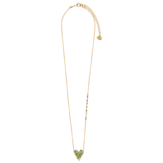 Heartsy Green Necklace