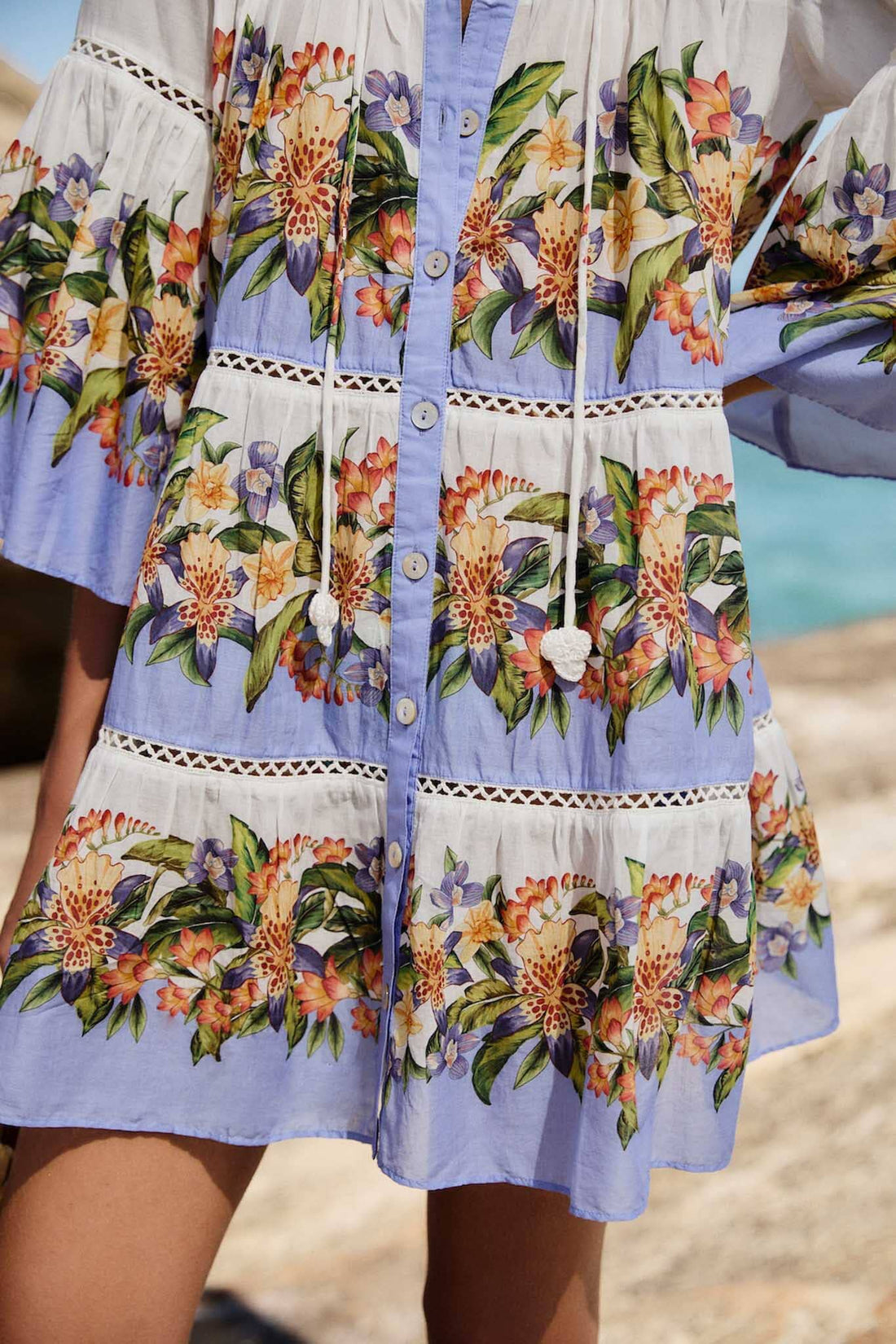 HILO STRIPES BLUSH MINI DRESS