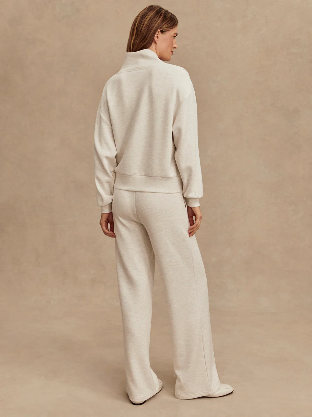 THE WIDE LEG PANT 30 - IVORY MARL