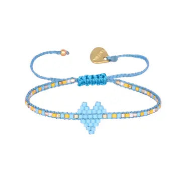 HEARTSY ROW BEADED BRACELET
