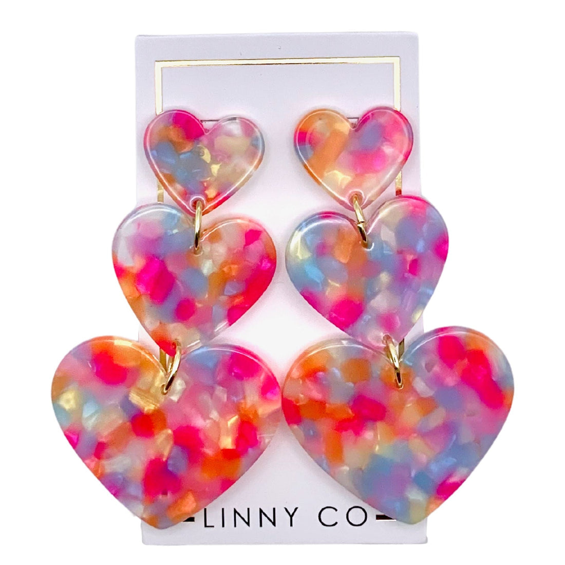 FLORA EARRINGS - PINK SPRINKLES