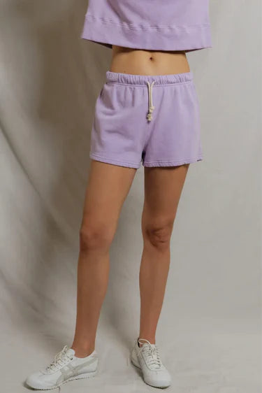 LAYLA FRENCH TERRY SHORT- ULTRAVIOLET