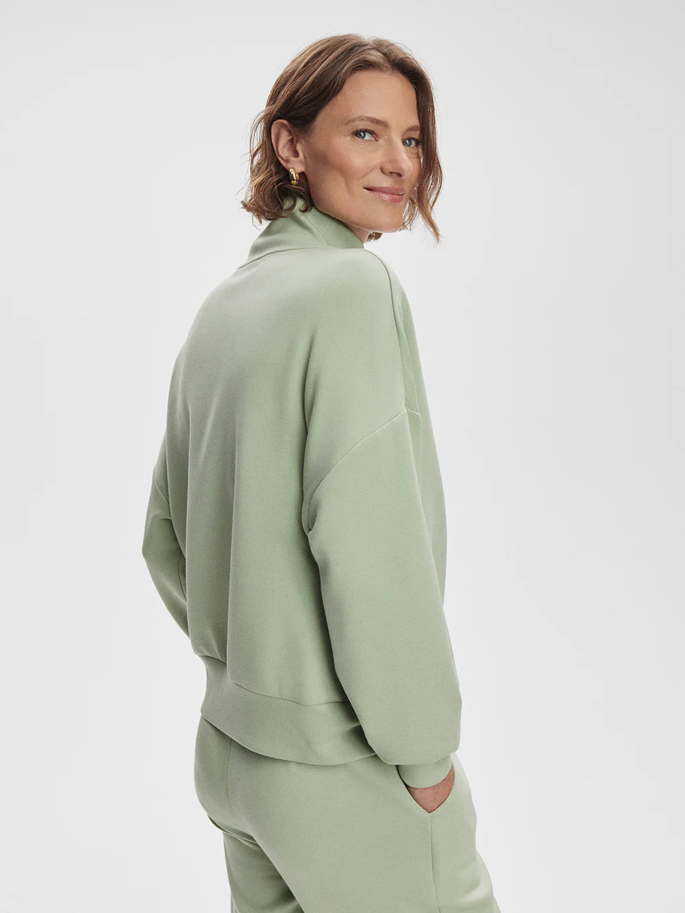 HAWLEY HALF ZIP-SAGE
