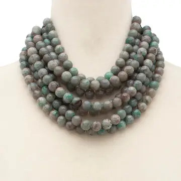 BEADED CHUNKY NECKLACE