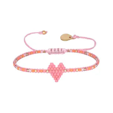 HEARTSY ROW BEADED BRACELET