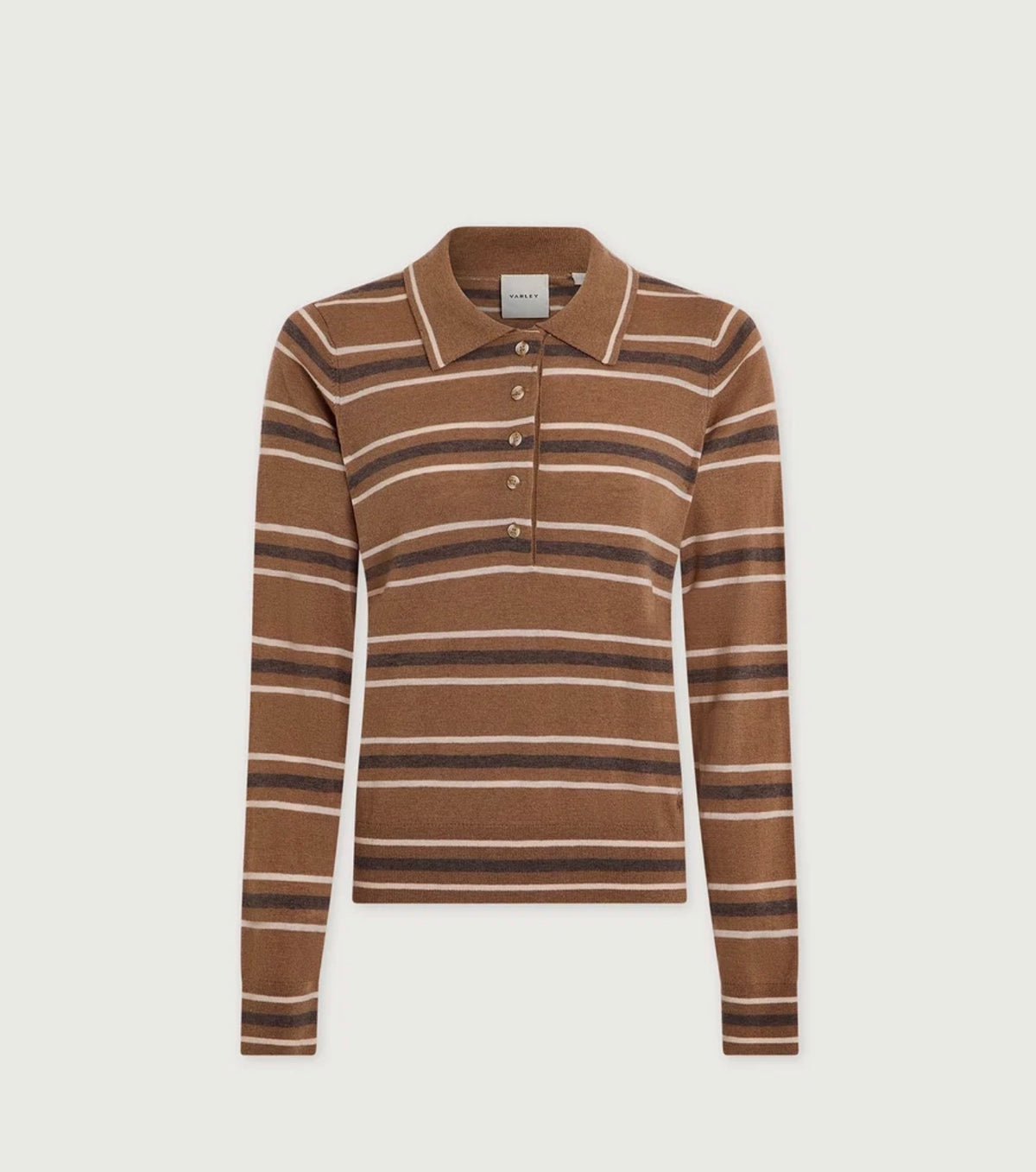 MAYRA STRIP KNIT POLO