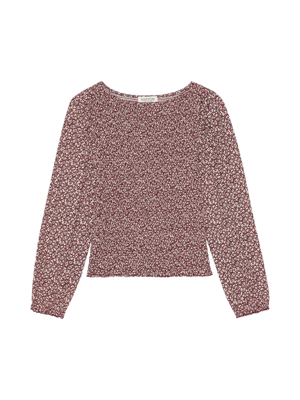 AIDAN SMOCKED BLOUSE - WINTER FLORAL