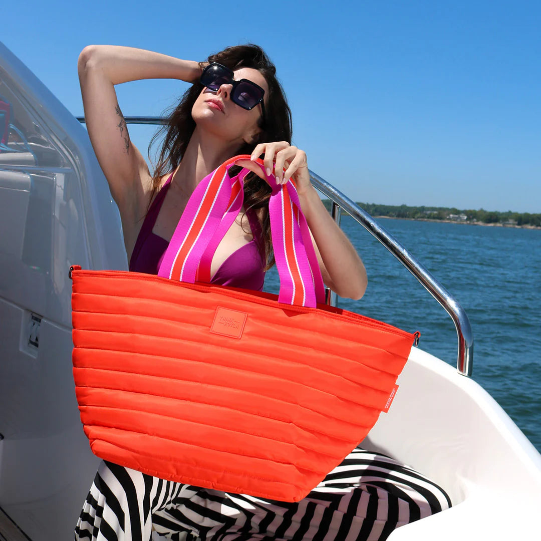 BEACH BUM COOLER BAG (MAXI)-TANGERINE