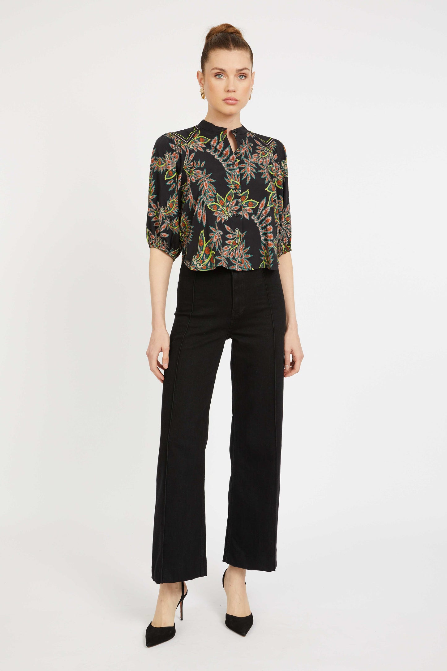 JULIETTE TOP - PAISLEY FOREST