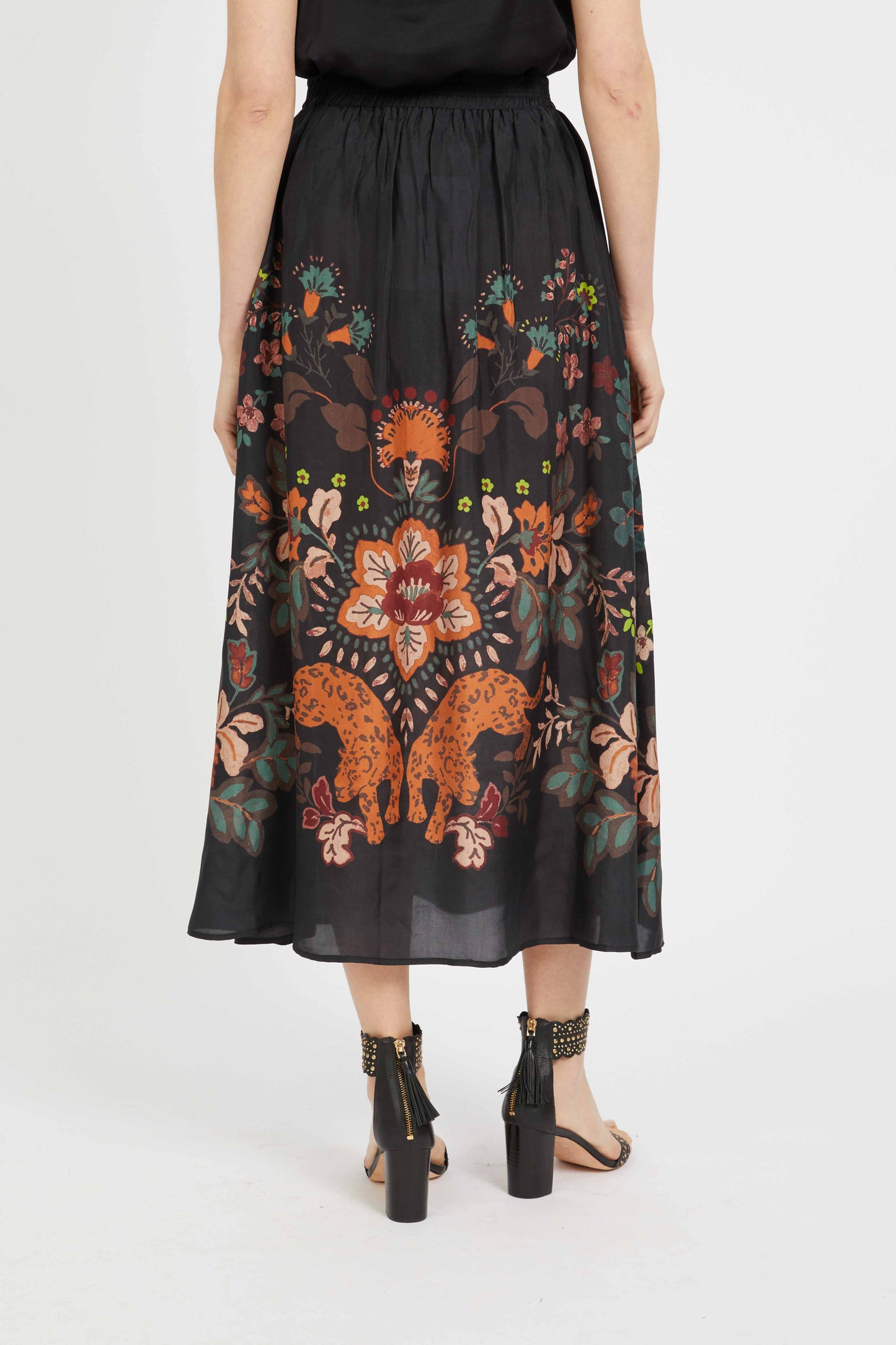 NEYLA SKIRT - LEOPARD PEONY