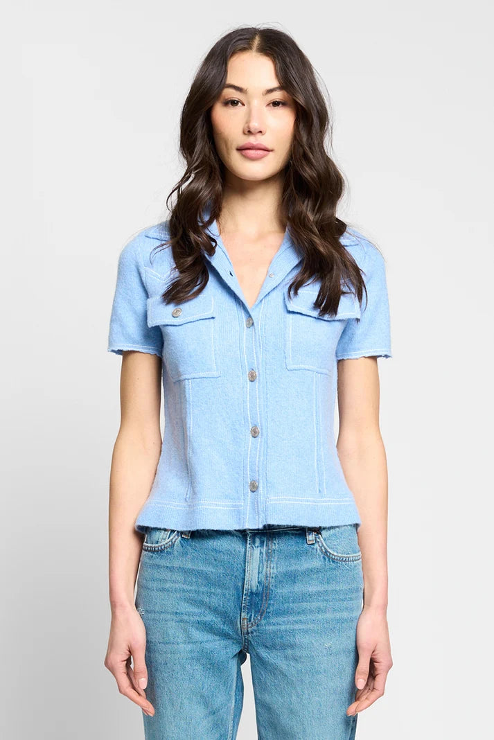 SIENNA WESTERN SHORT SLEEVE SWEATER