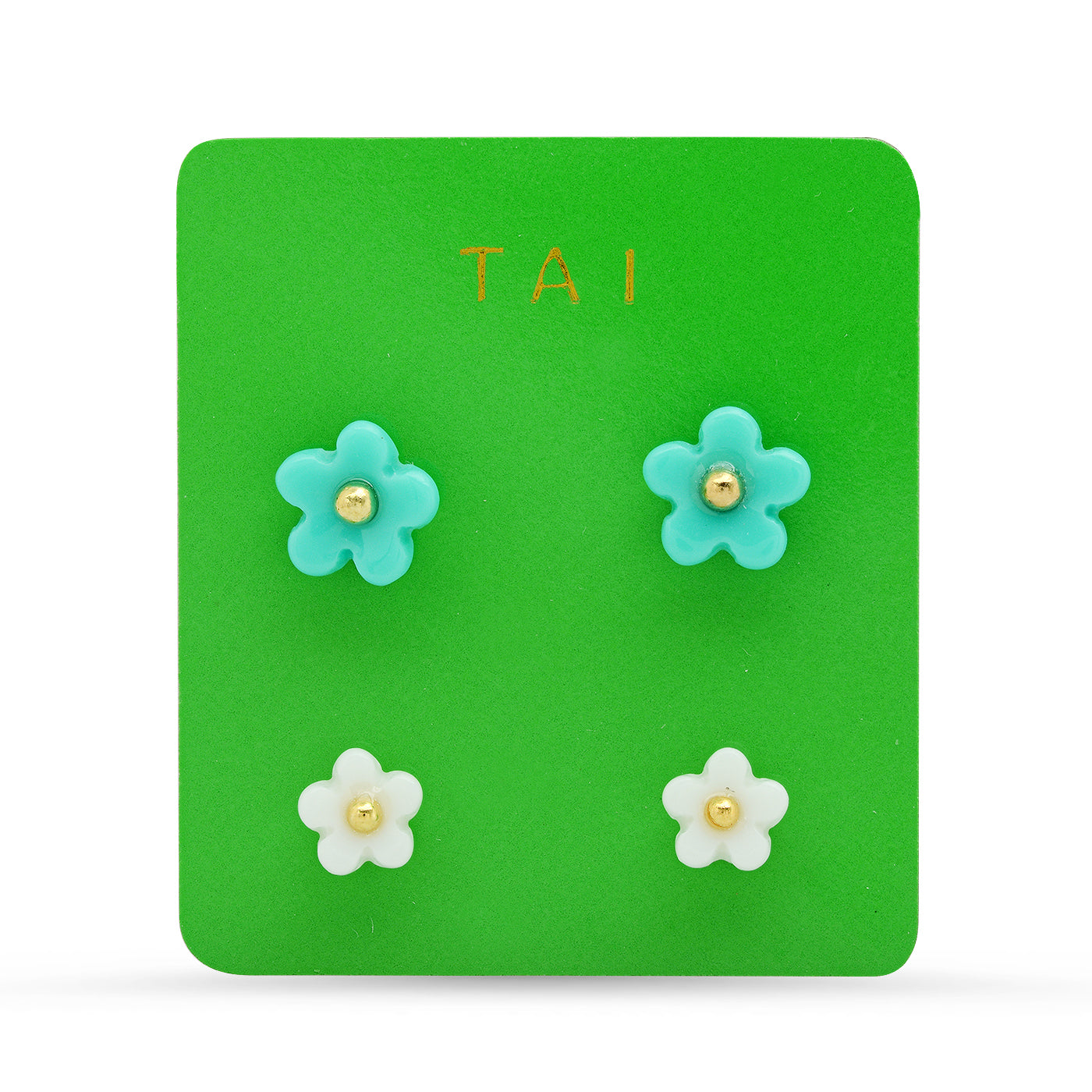 SET OF 2 FLOWER STUDS