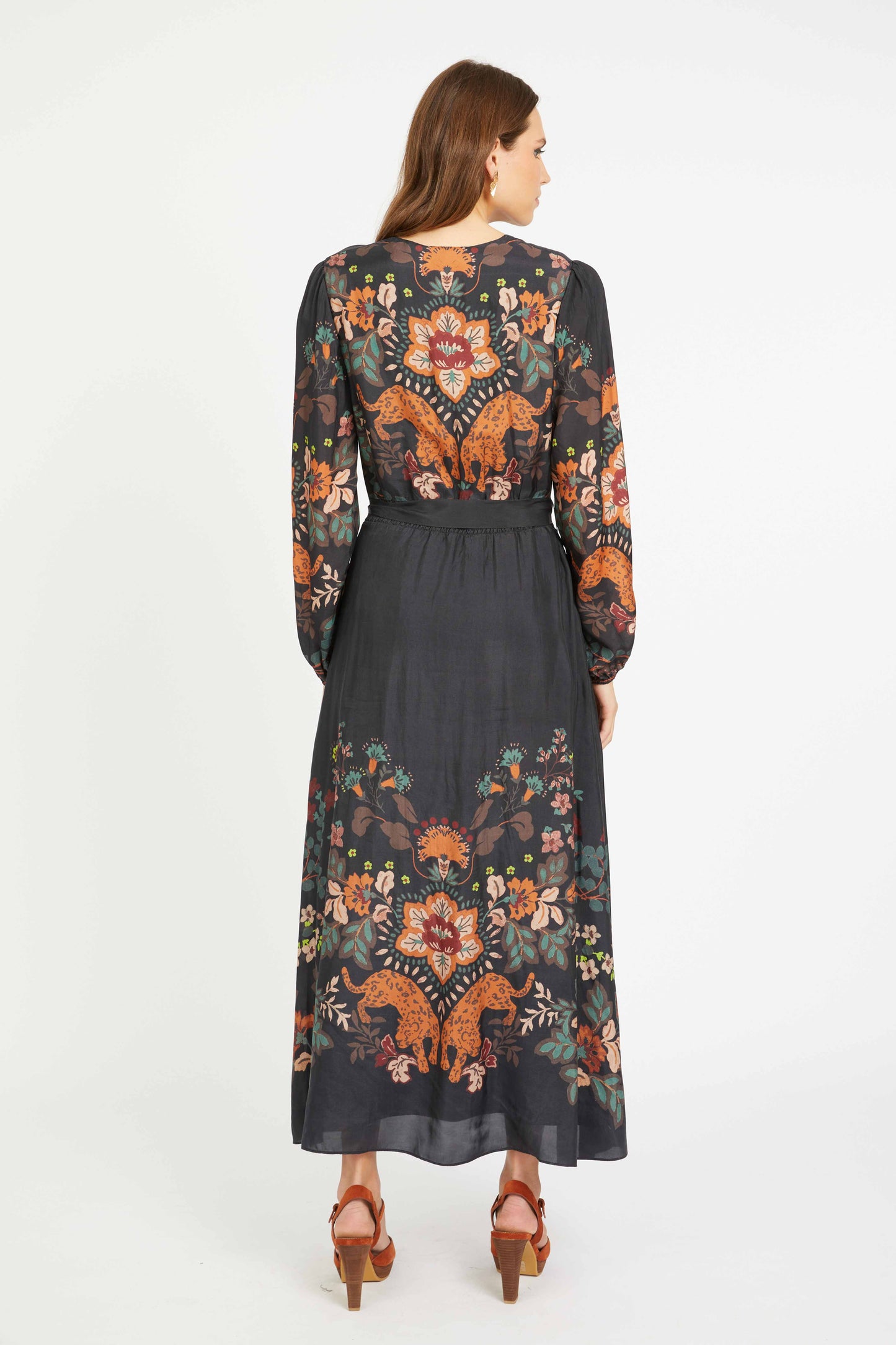 MOLLY DRESS - LEOPARD PEONY