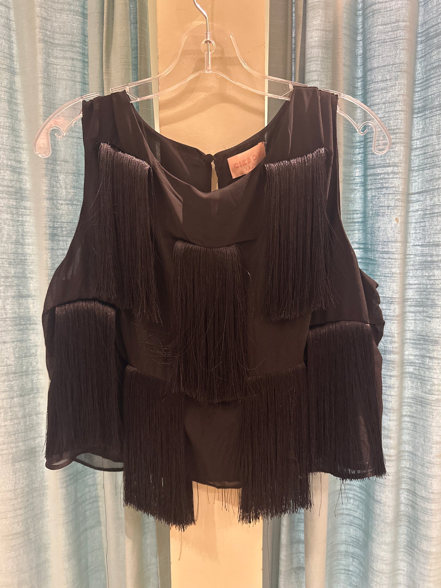 ZINNIA FRINGE CROP TANK TOP