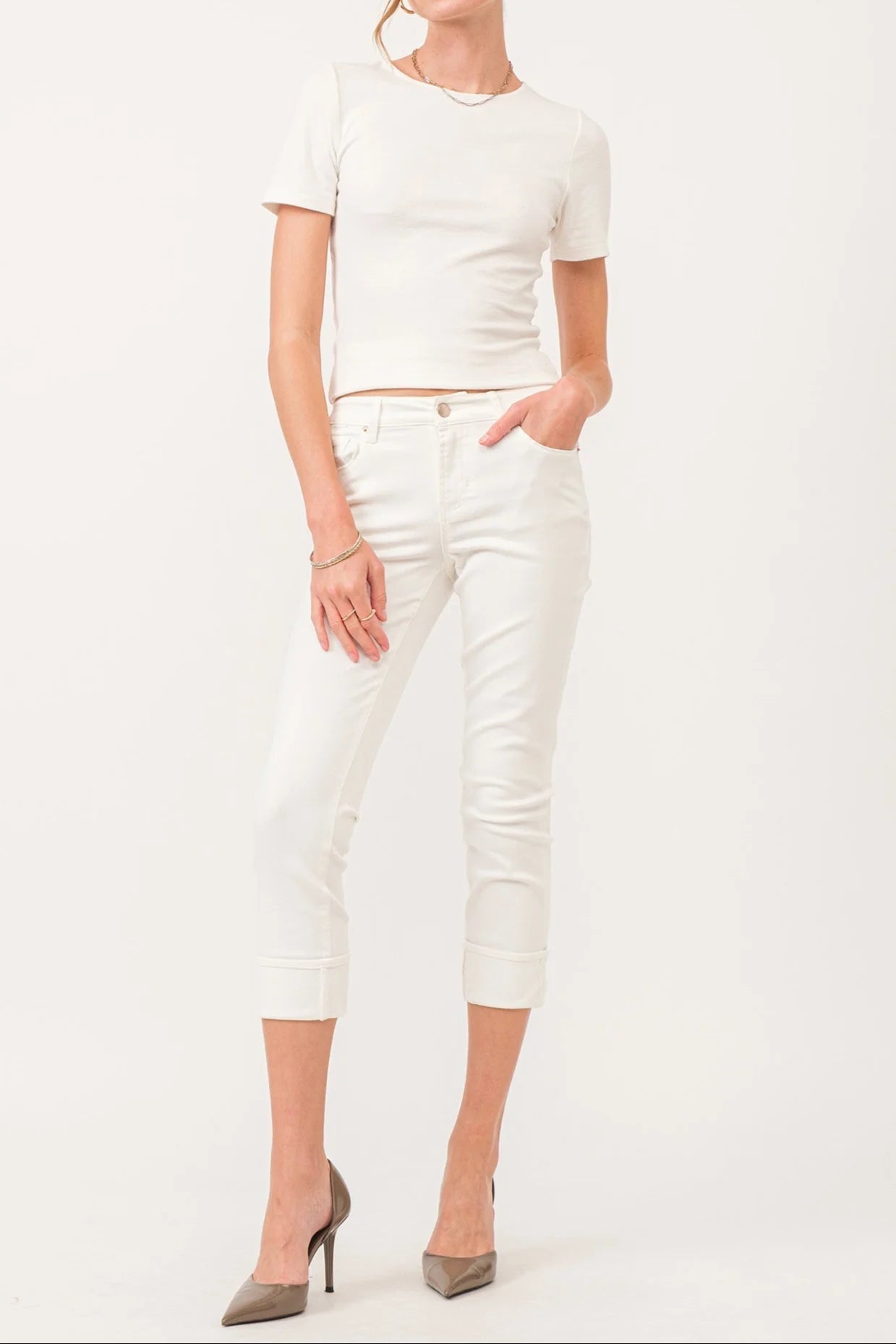 BLAIR STRAIGHT LEG JEAN - WHITE