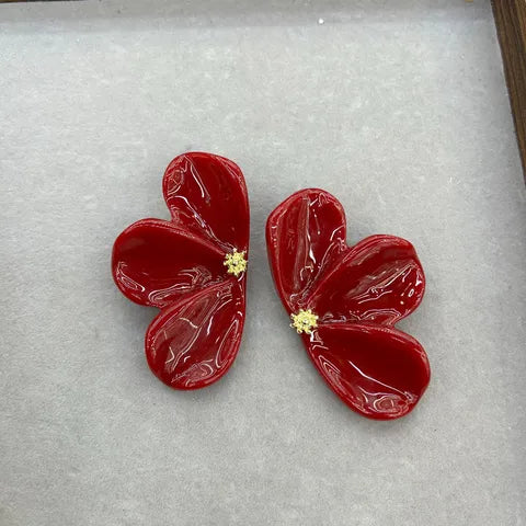 LARGE ACRYLIC FLOWER EARRING