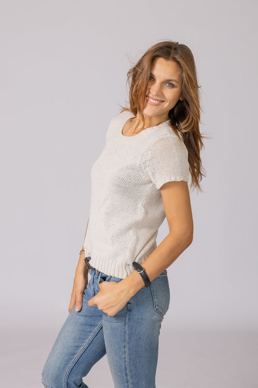 ELISE TEE - ALMOND BUTTER