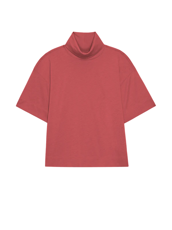 FABLE TURTLENECK TEE- FADED BRICK
