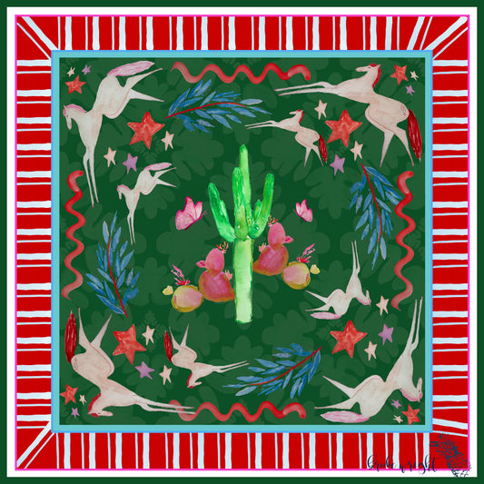 DREAMS OF HORSES SILK SCARF