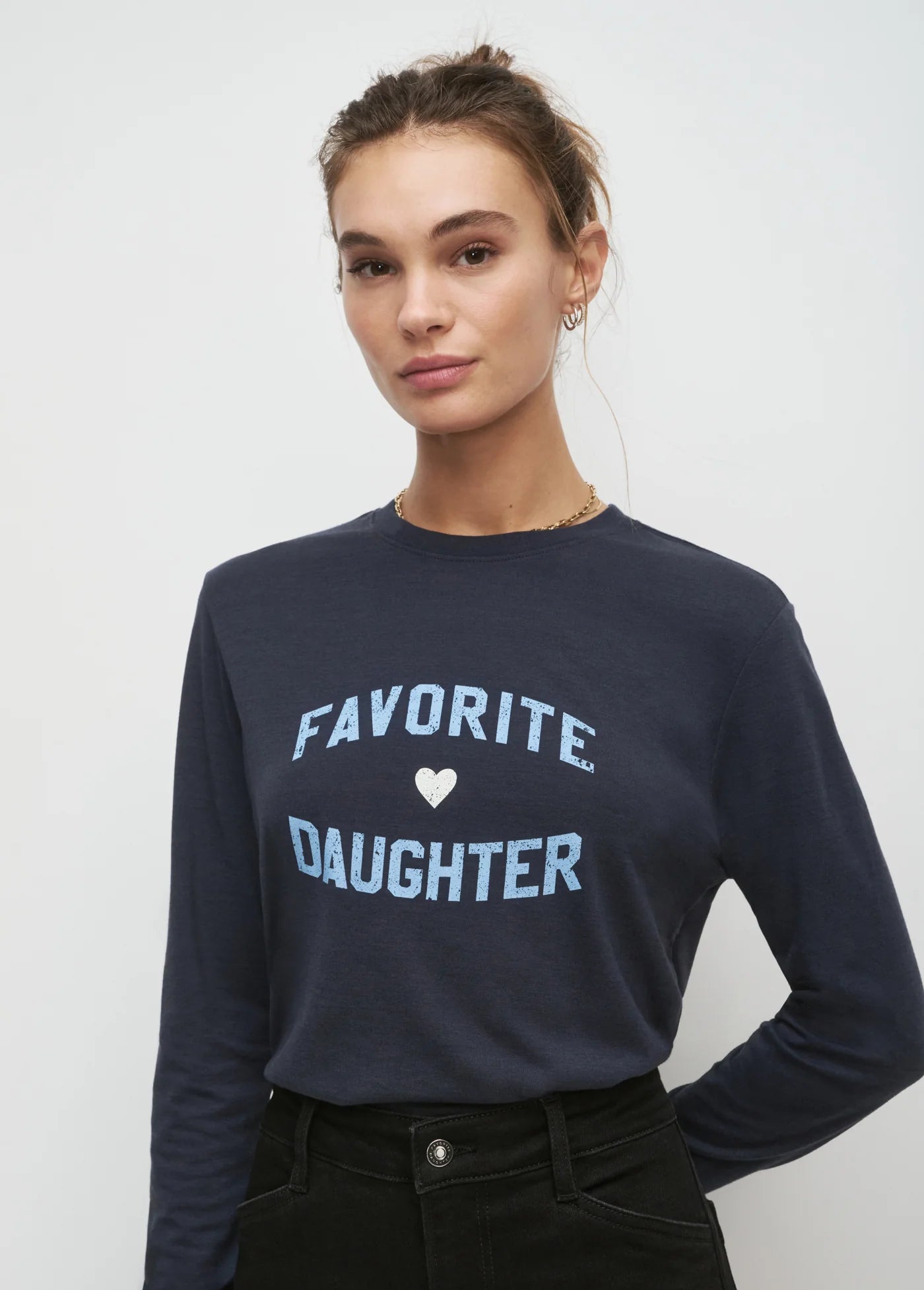 THE FAVORITE DAUGHTER HEART L/S TEE