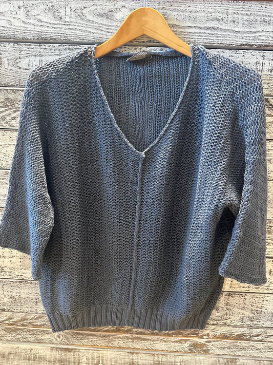 KAYA 3/4 SLEEVE COTTON SWEATER