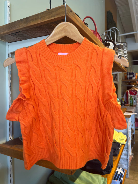 MIRANDA VEST - ORANGE