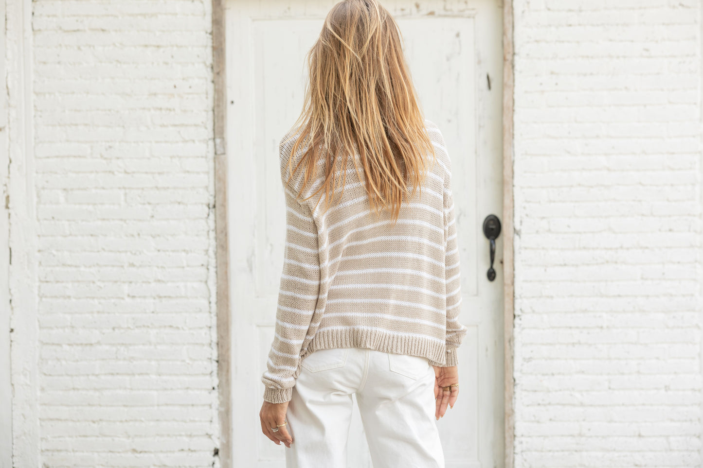 LOBSTER STRIPE SWEATER