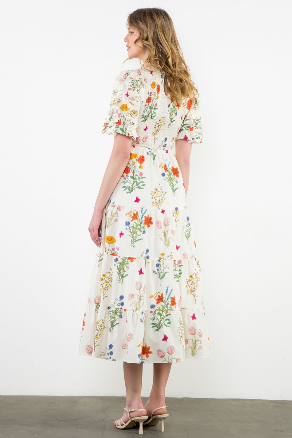 FLORAL SMOCKED DRESS