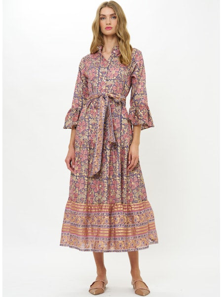 RUFFLE COLLAR BELL MAXI