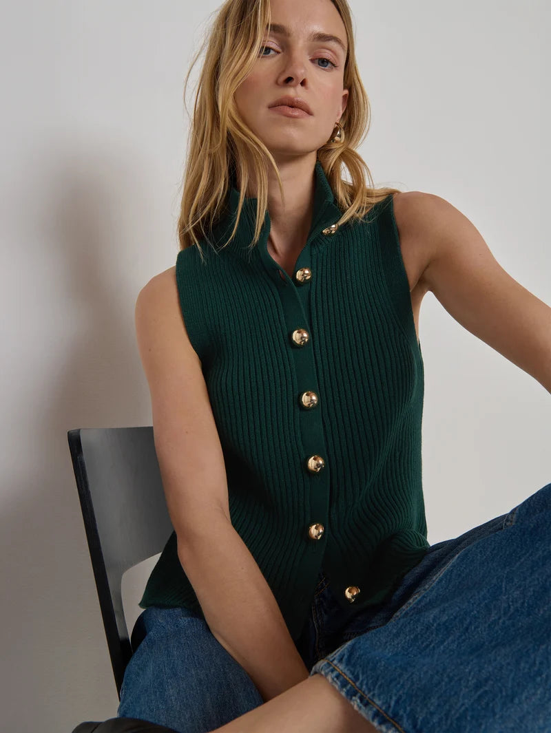 IRA SWEATER VEST-GARDEN