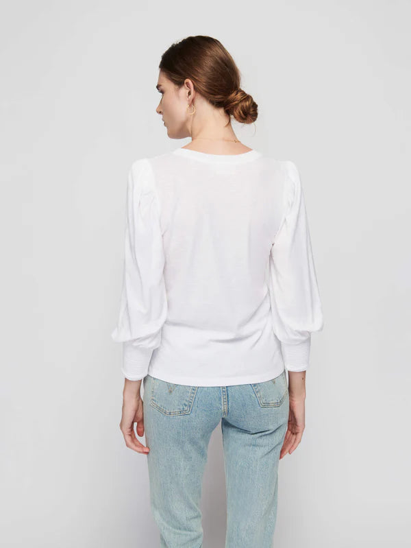 LOREN PEASANT TEE-WHITE