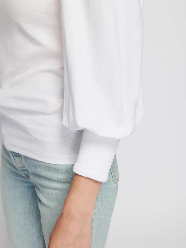 LOREN PEASANT TEE-WHITE