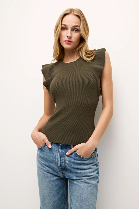 RORY TOP - JUNIPER GREEN