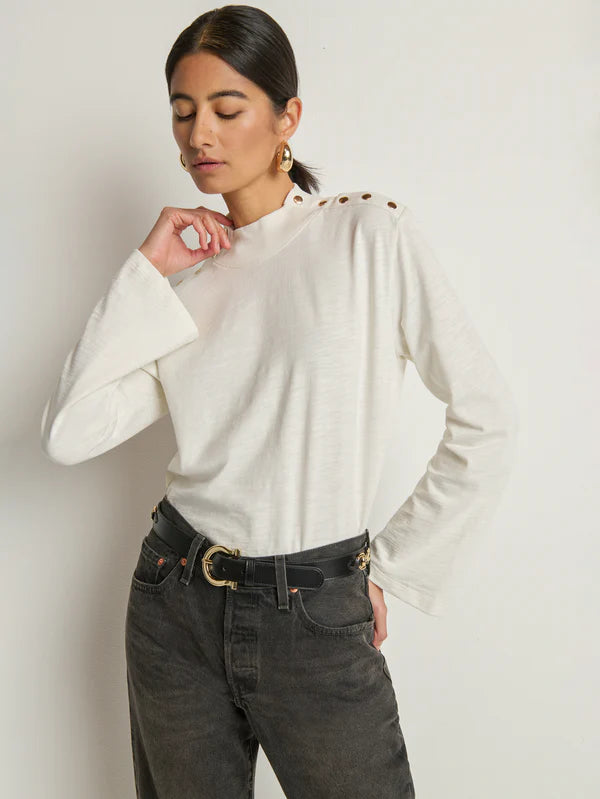 NEDA LONG SLEEVE-PORCELAIN
