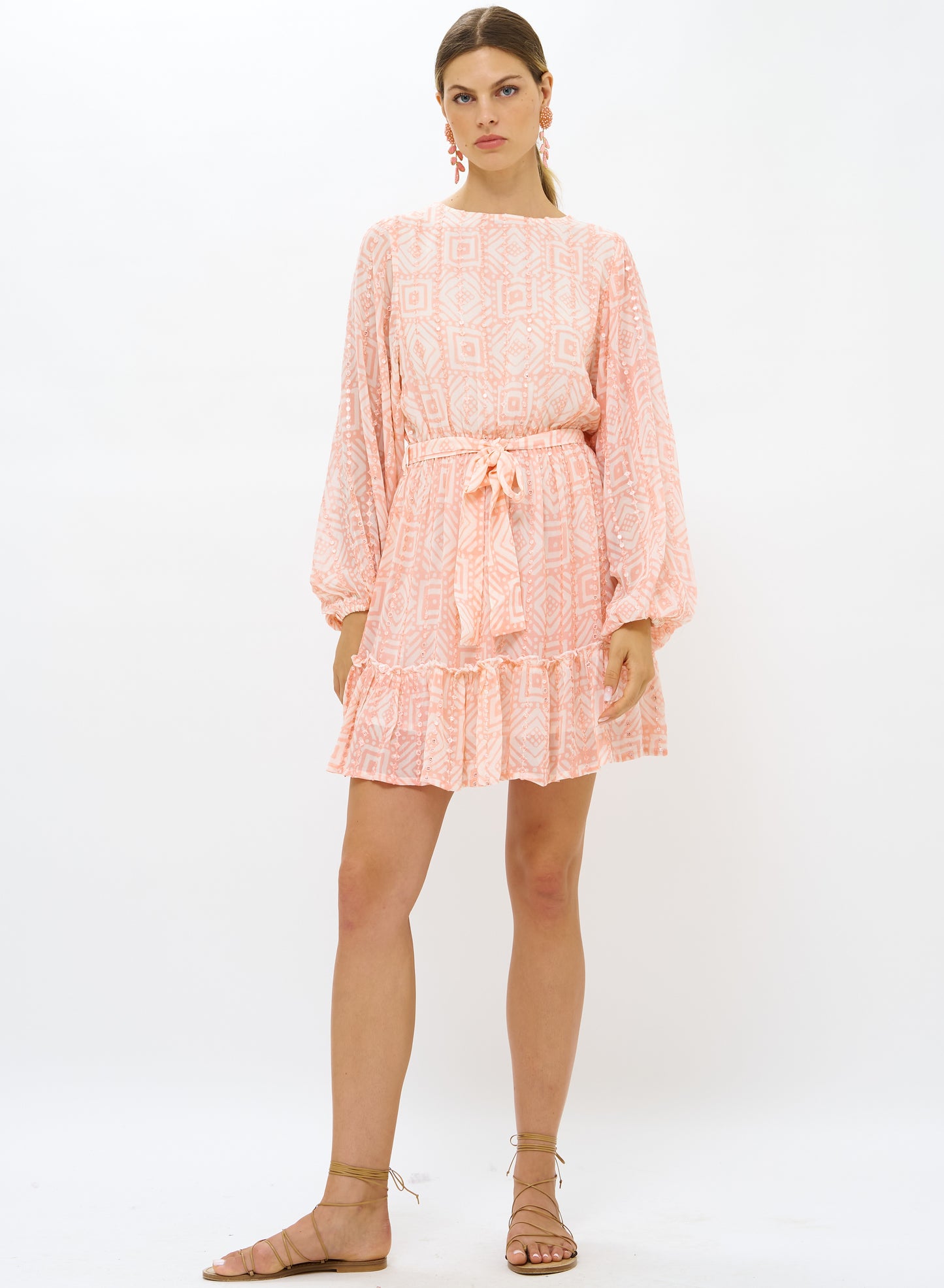 LONG SLEEVE FLIRTY SHORT - BALI PINK