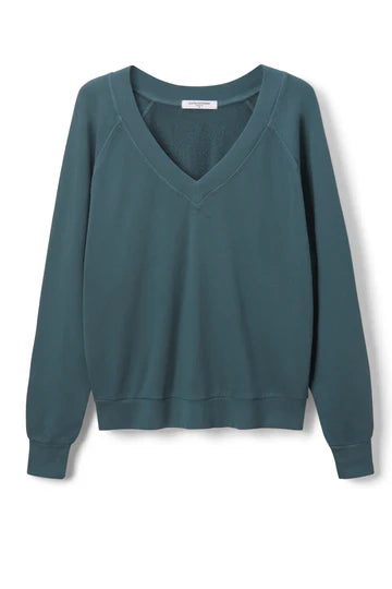 SINEAD VNECK SWEATSHIRT - SLATE