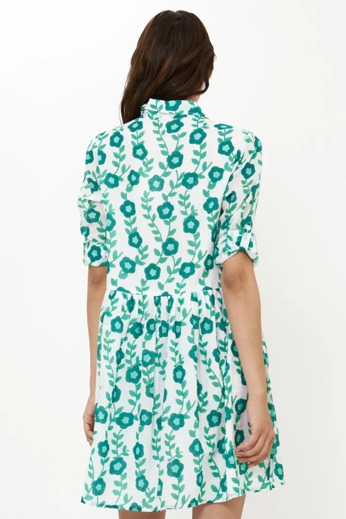 LONG SLV SHIRT MINI DRESS