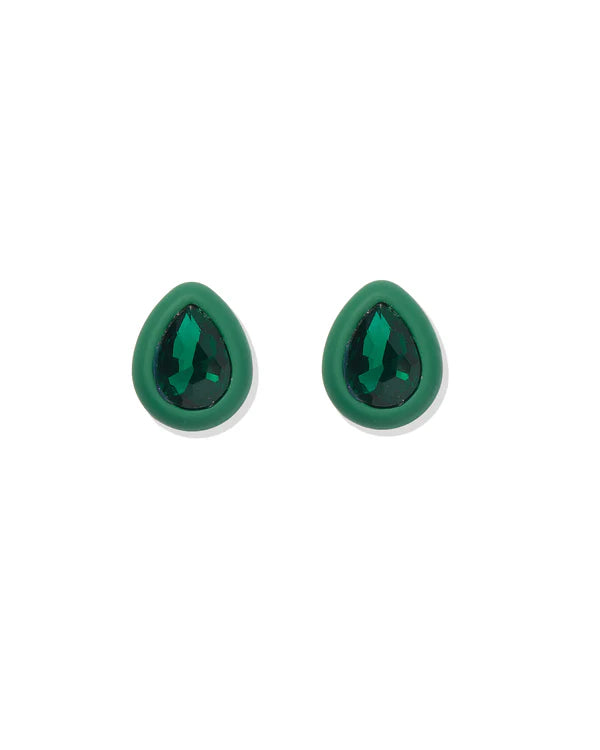EVA STATEMENT EARRING - GREEN
