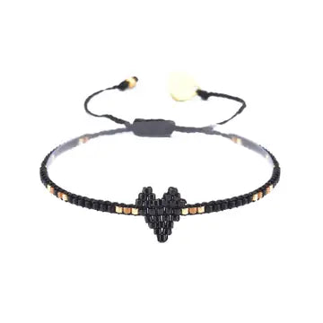HEARTSY ROW BEADED BRACELET