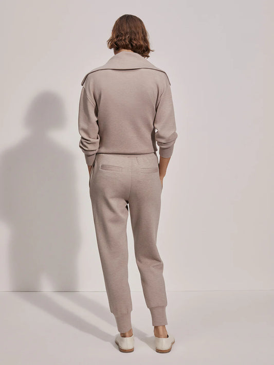 THE SLIM CUFF PANT 25" - DEEP TAUPE MARL