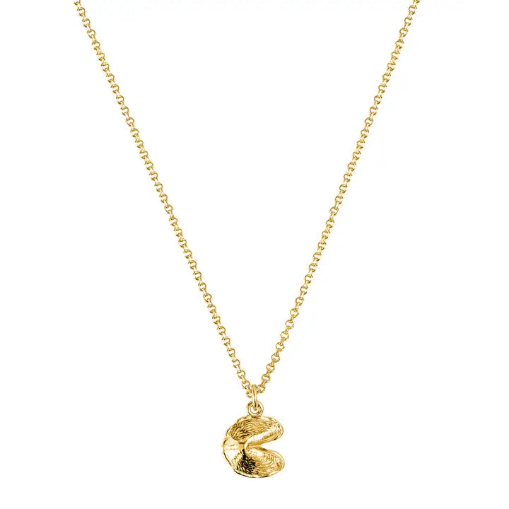 MINI FORTUNE COOKIE PENDANT - GOLD
