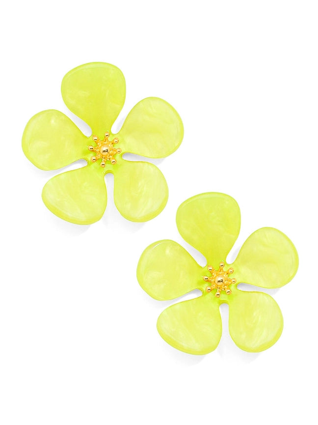 RESIN FLOWER STUD